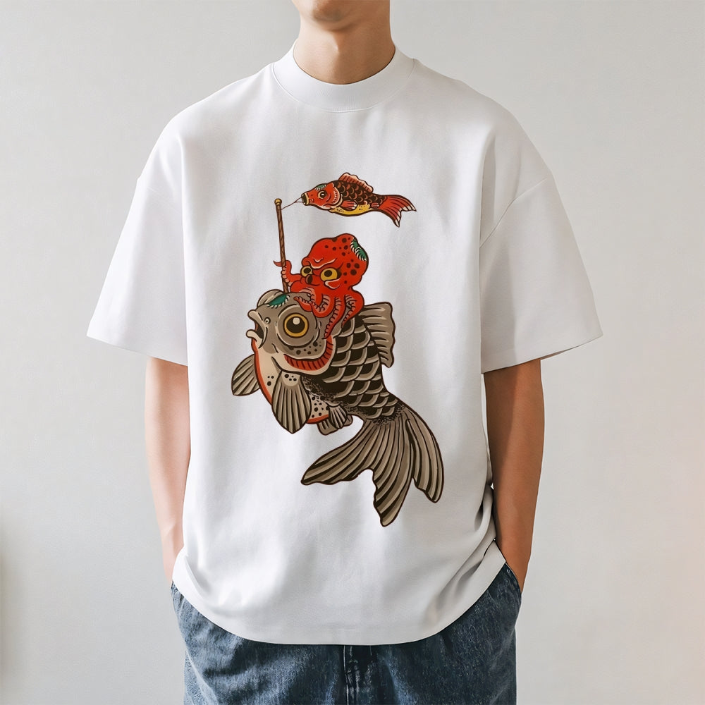 Octopus Koi Japanese Style Classic Tee