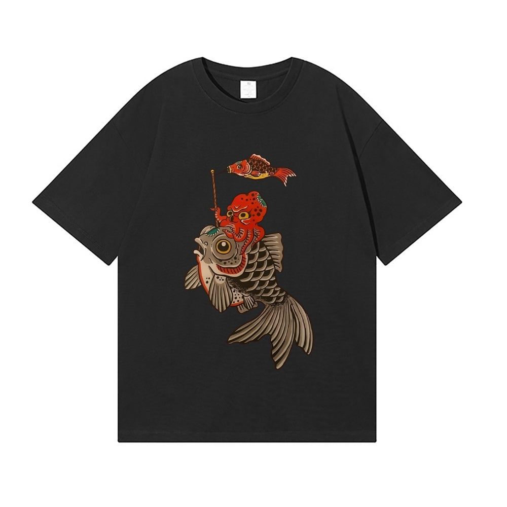 Octopus Koi Japanese Style Classic Tee