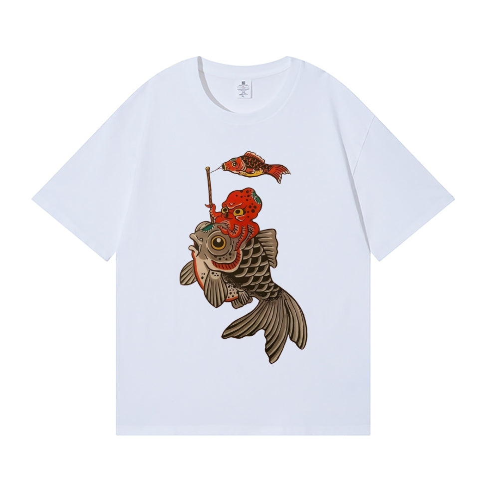 Octopus Koi Japanese Style Classic Tee