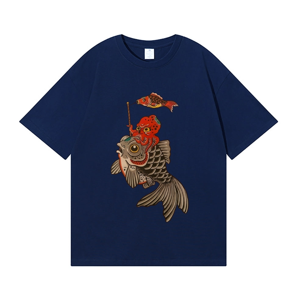 Octopus Koi Japanese Style Classic Tee