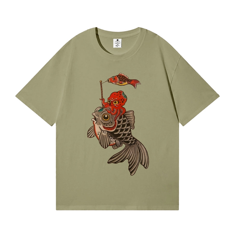 Octopus Koi Japanese Style Classic Tee