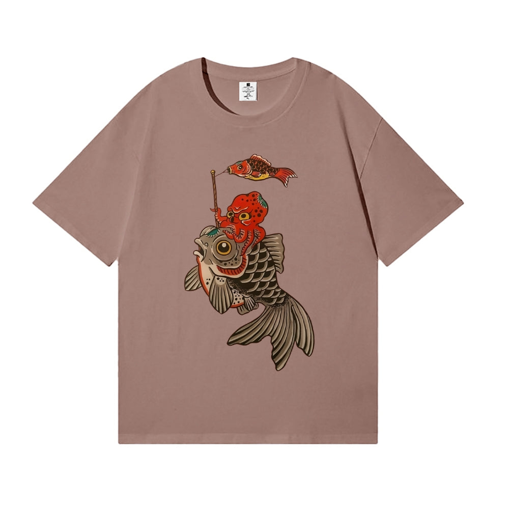 Octopus Koi Japanese Style Classic Tee