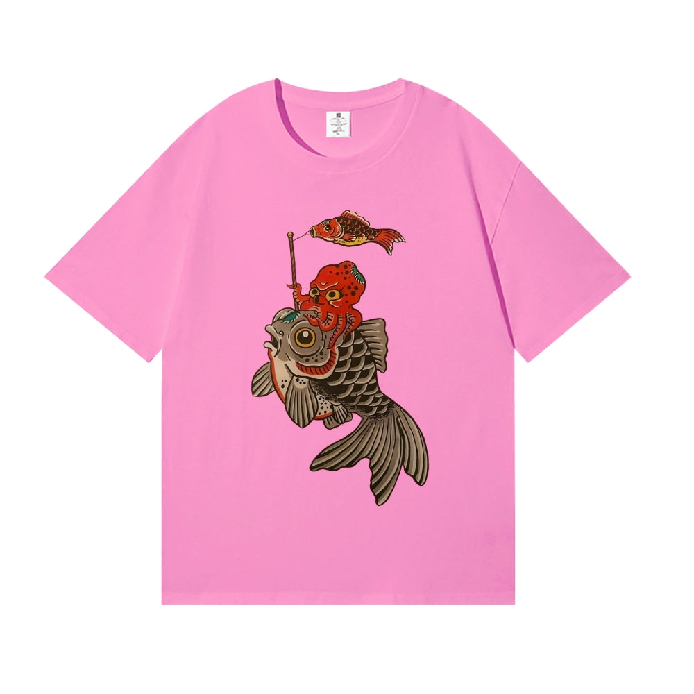 Octopus Koi Japanese Style Classic Tee