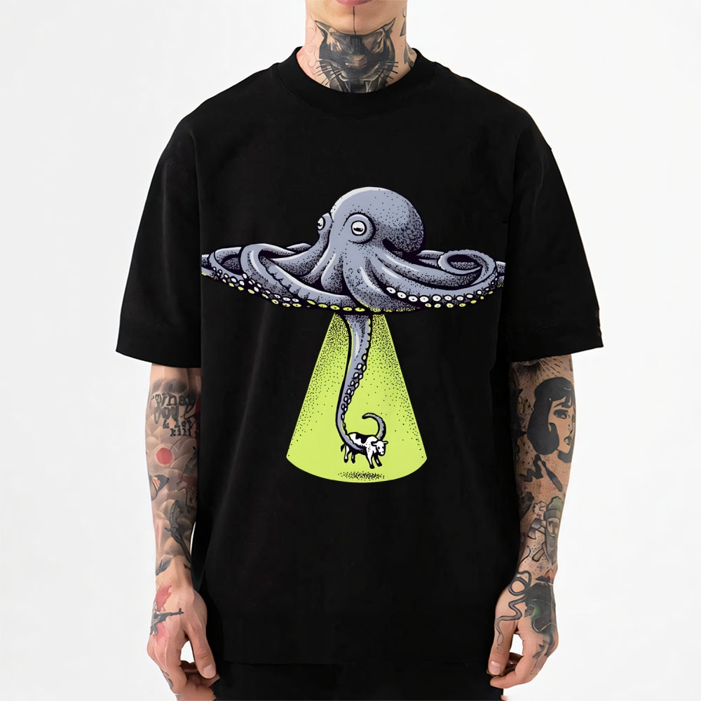 UFO Unidentifed Flying Octopus Japanese Style Classic Tee