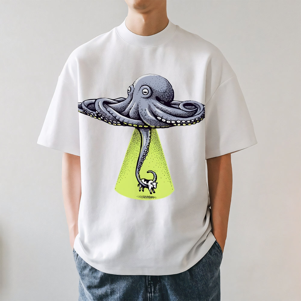 UFO Unidentifed Flying Octopus Japanese Style Classic Tee