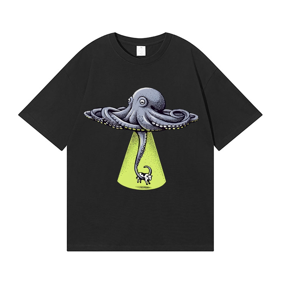 UFO Unidentifed Flying Octopus Japanese Style Classic Tee