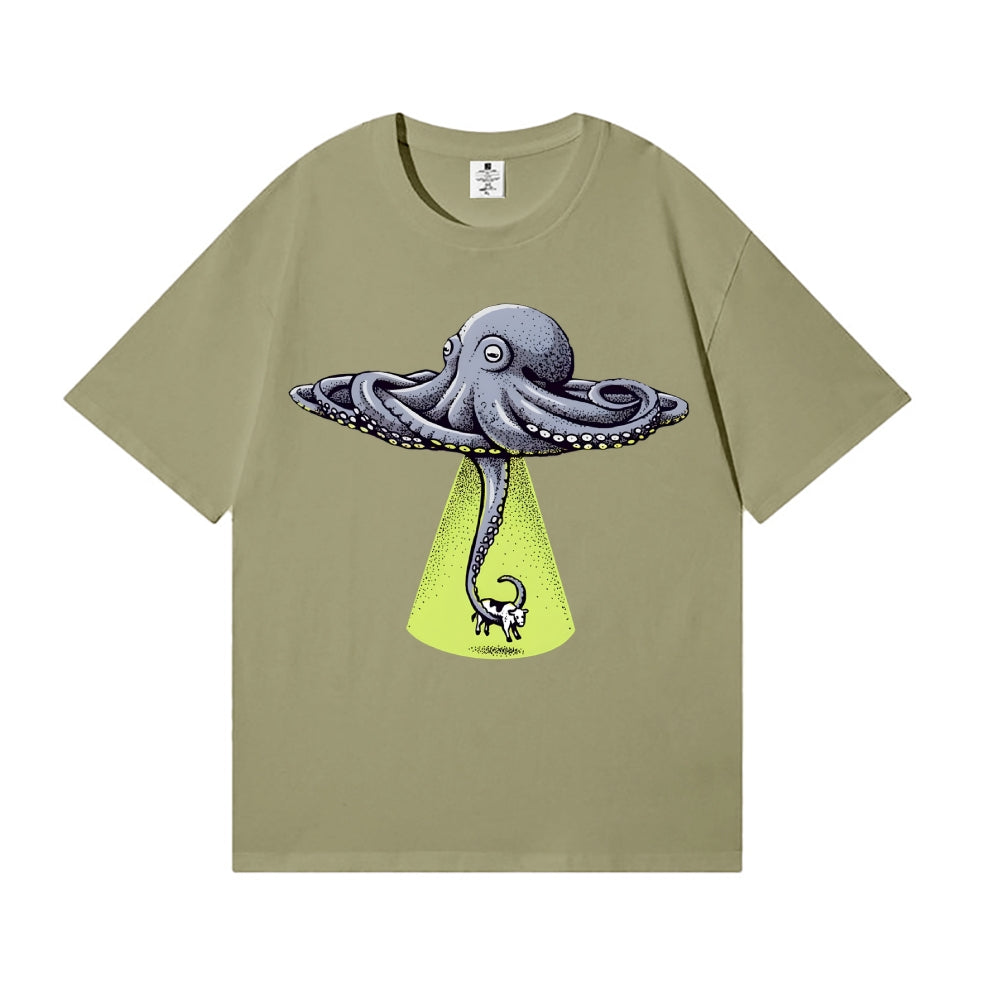 UFO Unidentifed Flying Octopus Japanese Style Classic Tee