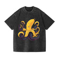 Octopus Vintage Wash Japanese Design T-Shirt