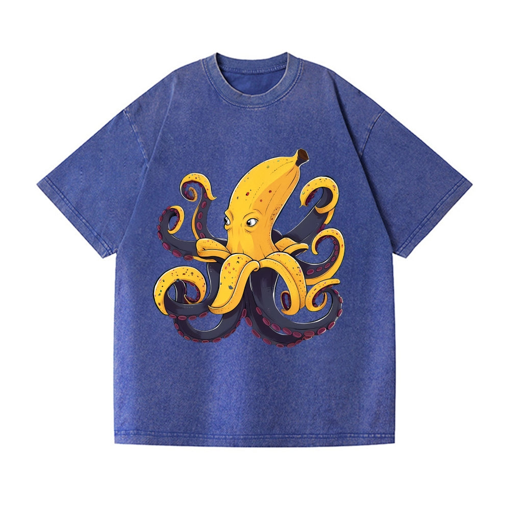 Octopus Vintage Wash Japanese Design T-Shirt