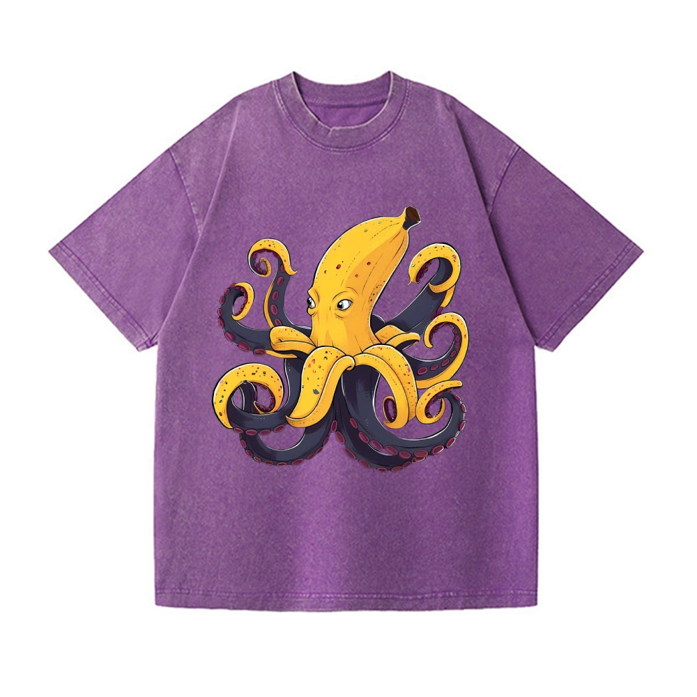 Octopus Vintage Wash Japanese Design T-Shirt