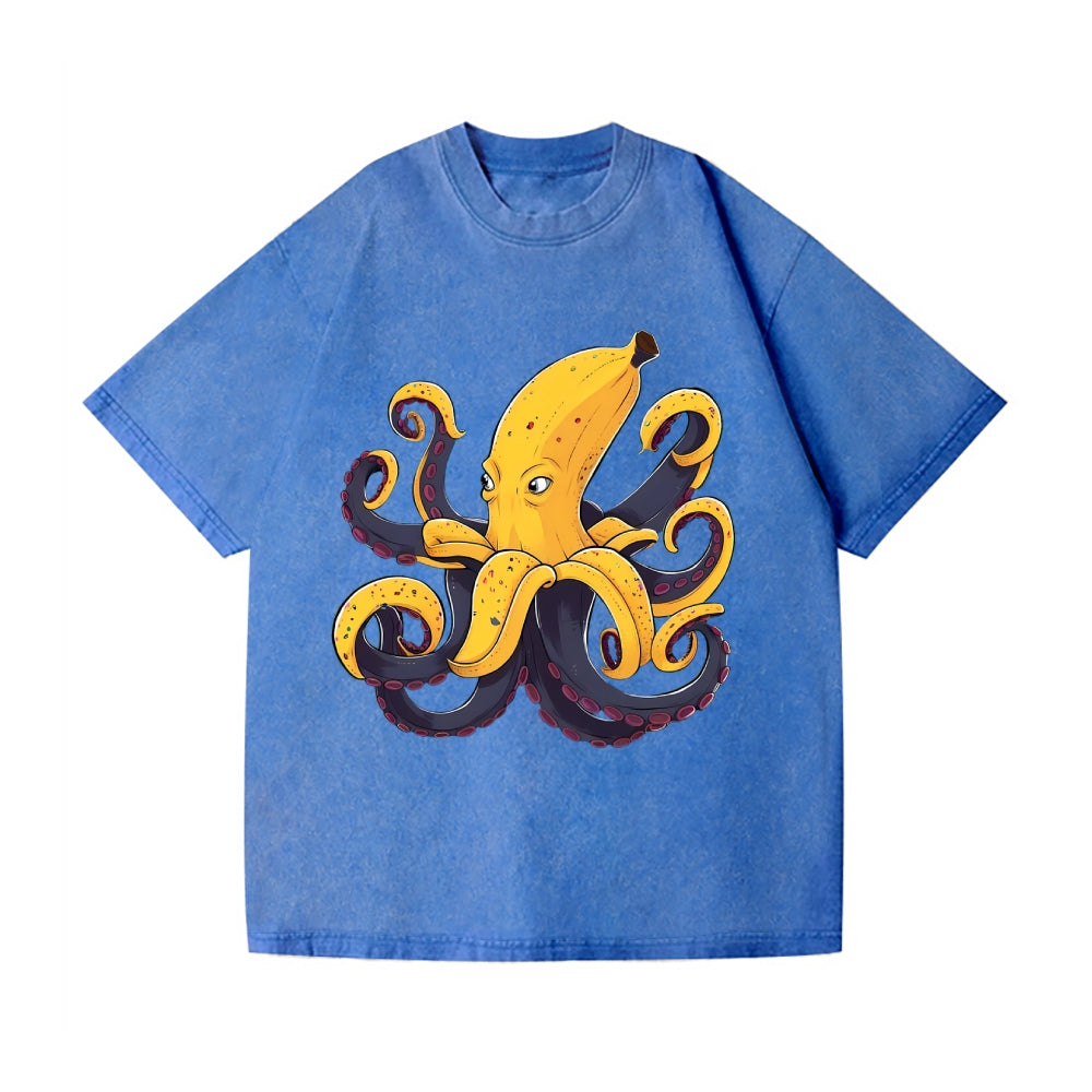 Octopus Vintage Wash Japanese Design T-Shirt