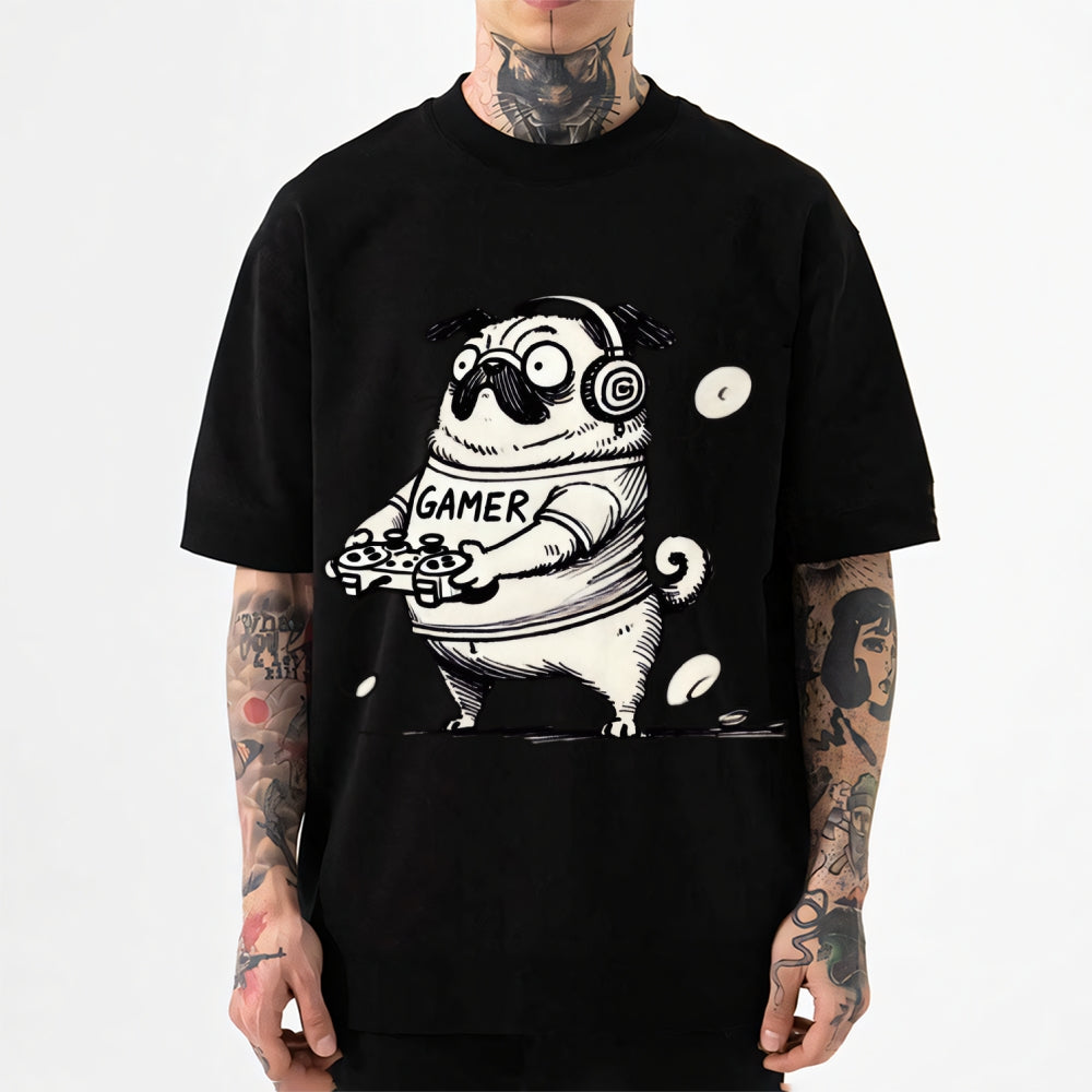 Pug dog Japanese Style Classic Tee