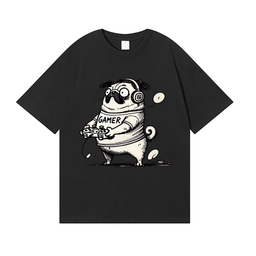 Pug dog Japanese Style Classic Tee