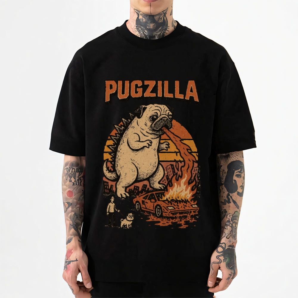 Pug dog Japanese Style Classic Tee