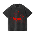 Cat Vintage Wash Japanese Design T-Shirt
