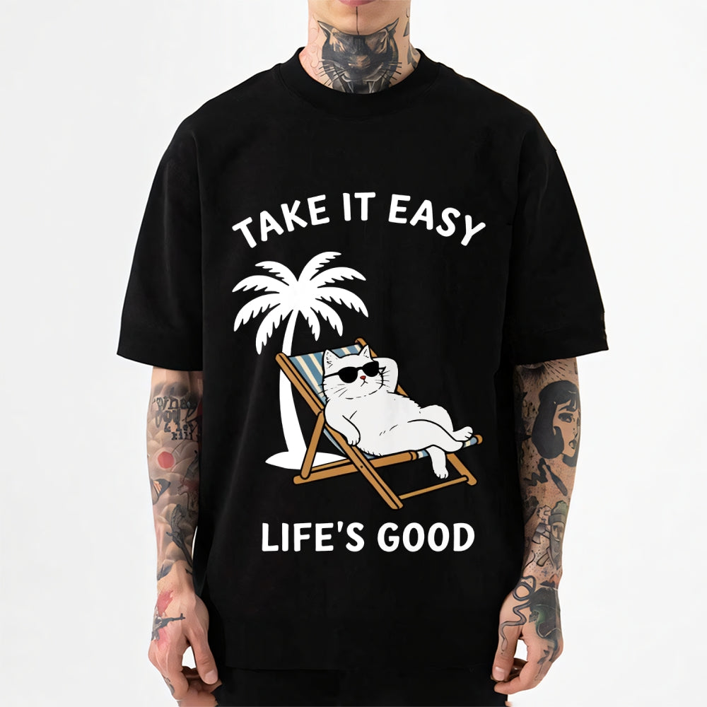 Summer Cat Japanese Style Classic Tee