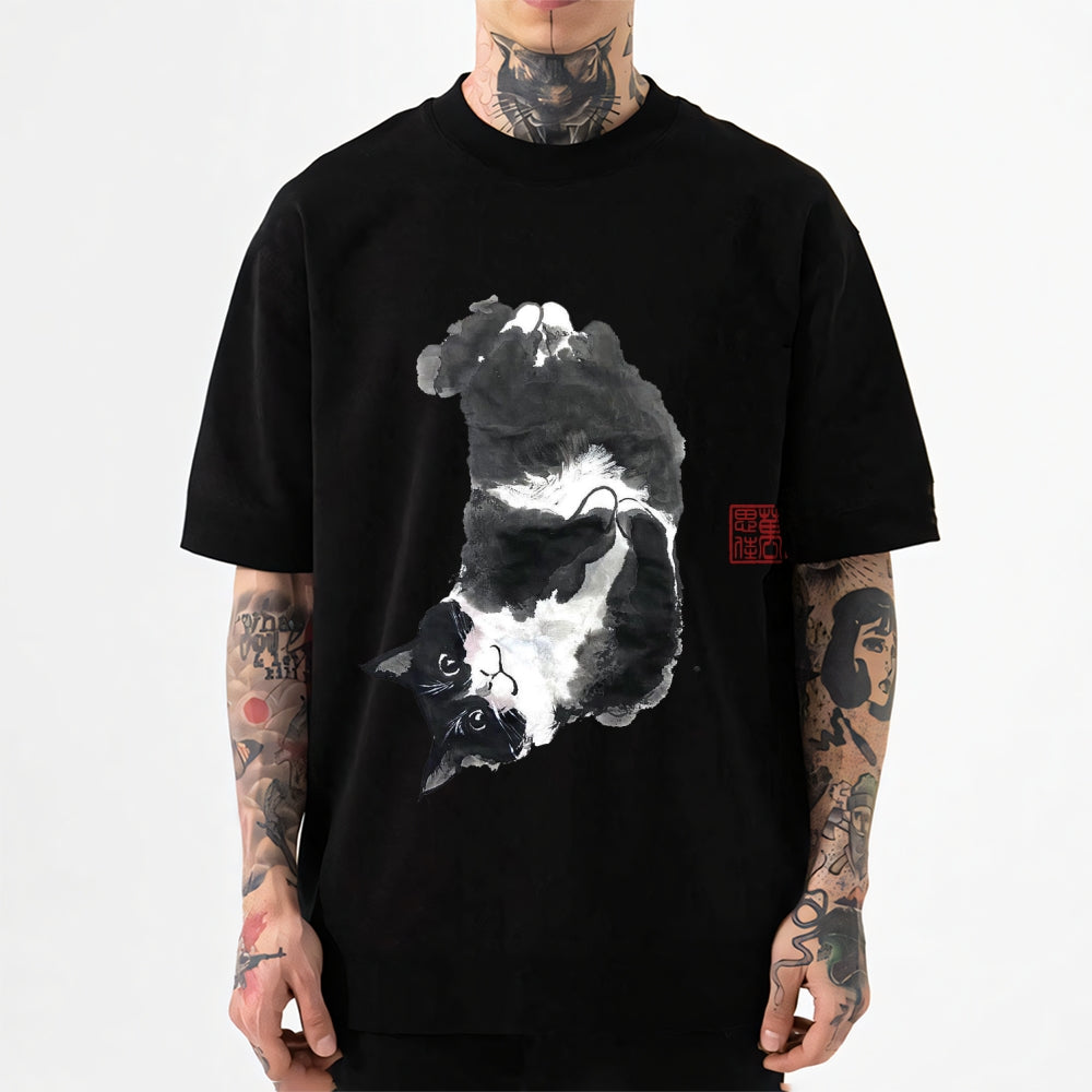 Tuxedo Cat Japanese Style Classic Tee