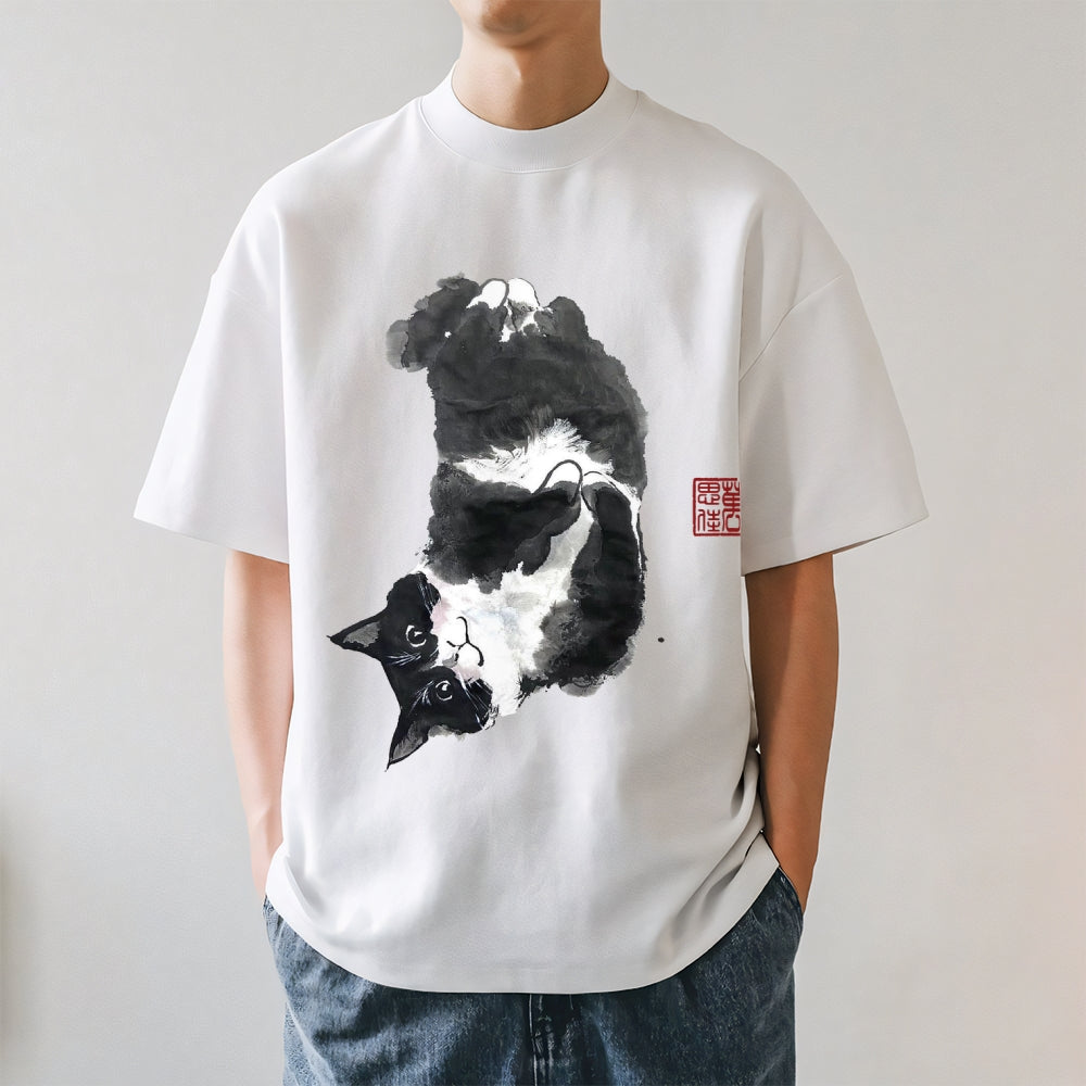 Tuxedo Cat Japanese Style Classic Tee