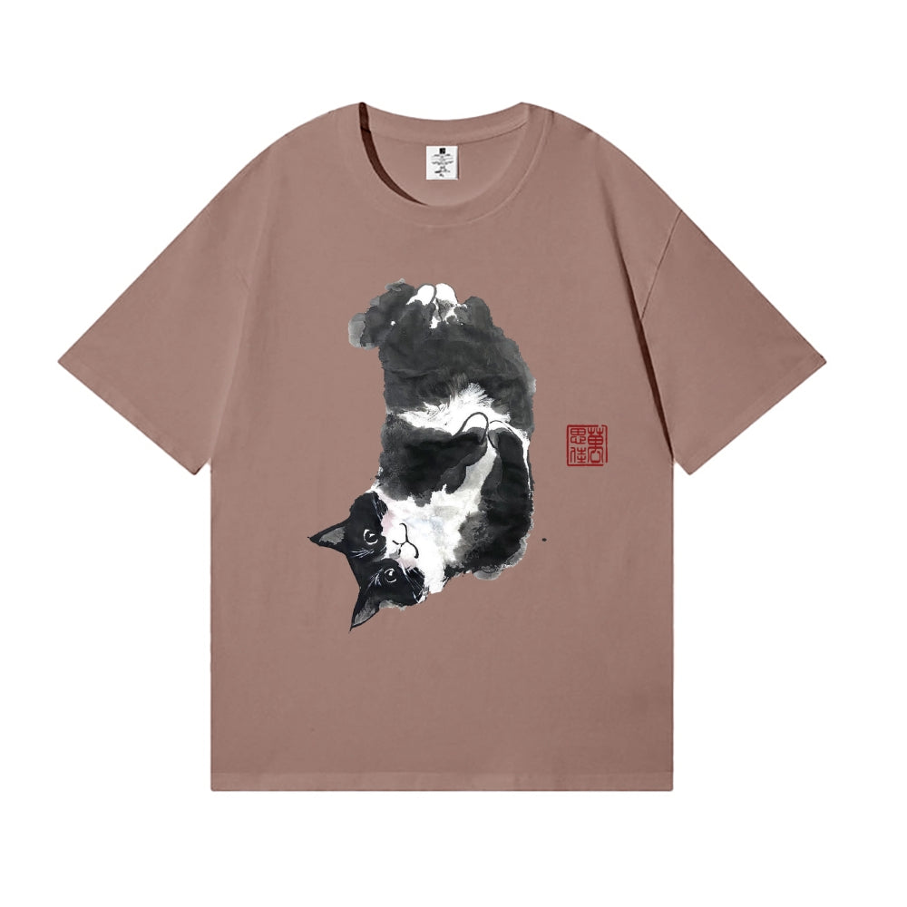 Tuxedo Cat Japanese Style Classic Tee