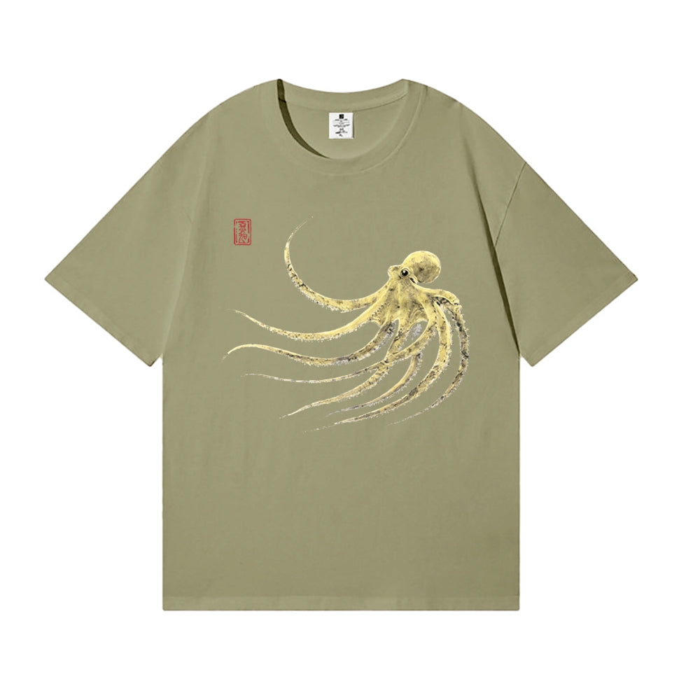 Ink Octopus Japanese Style Classic Tee