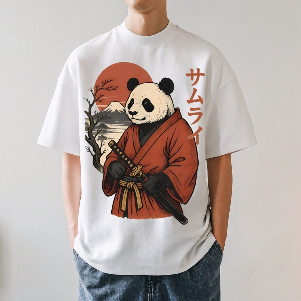 Panda Samurai Japanese Style Classic Tee