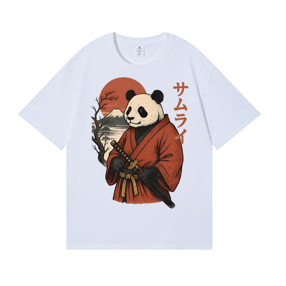 Panda Samurai Japanese Style Classic Tee