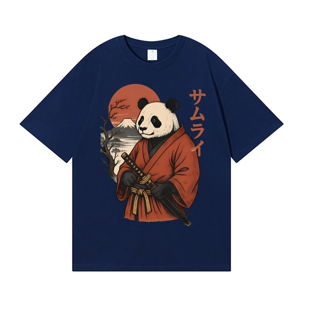 Panda Samurai Japanese Style Classic Tee