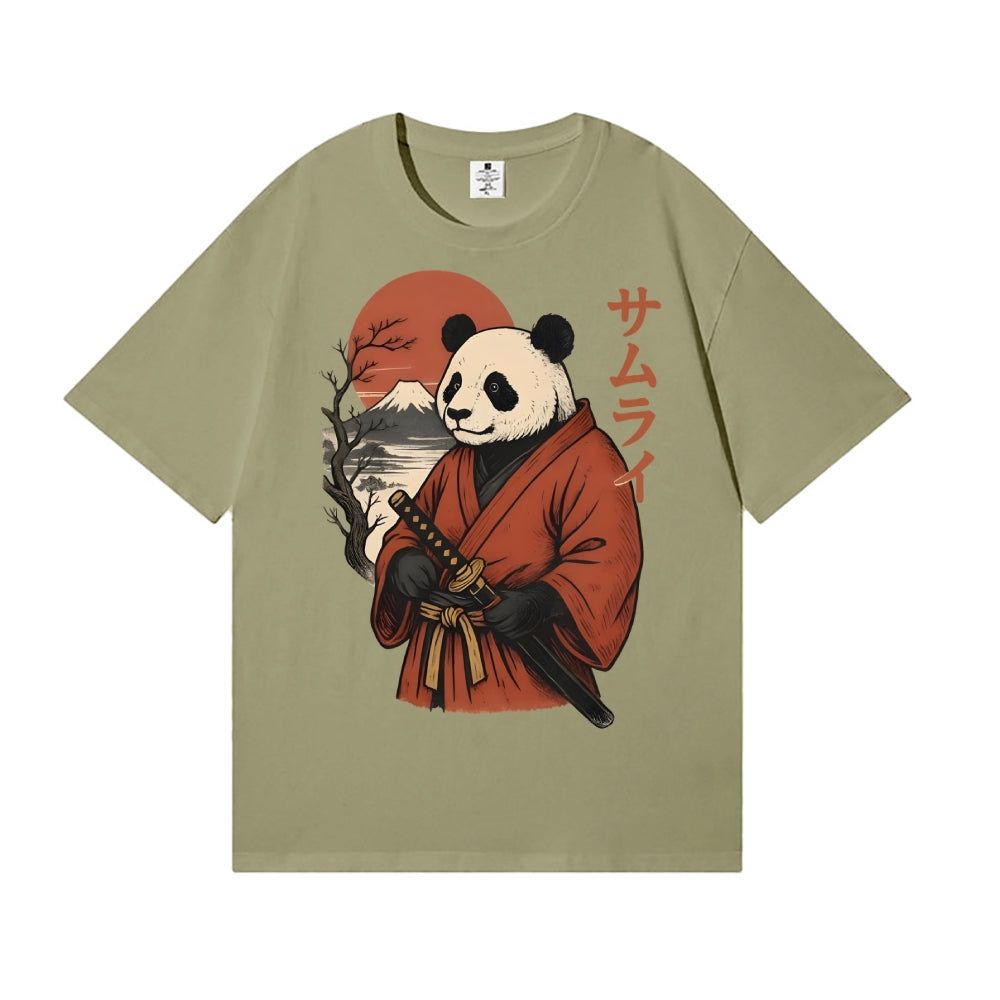 Panda Samurai Japanese Style Classic Tee