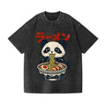 Panda Ramen Vintage Wash Japanese Design T-Shirt