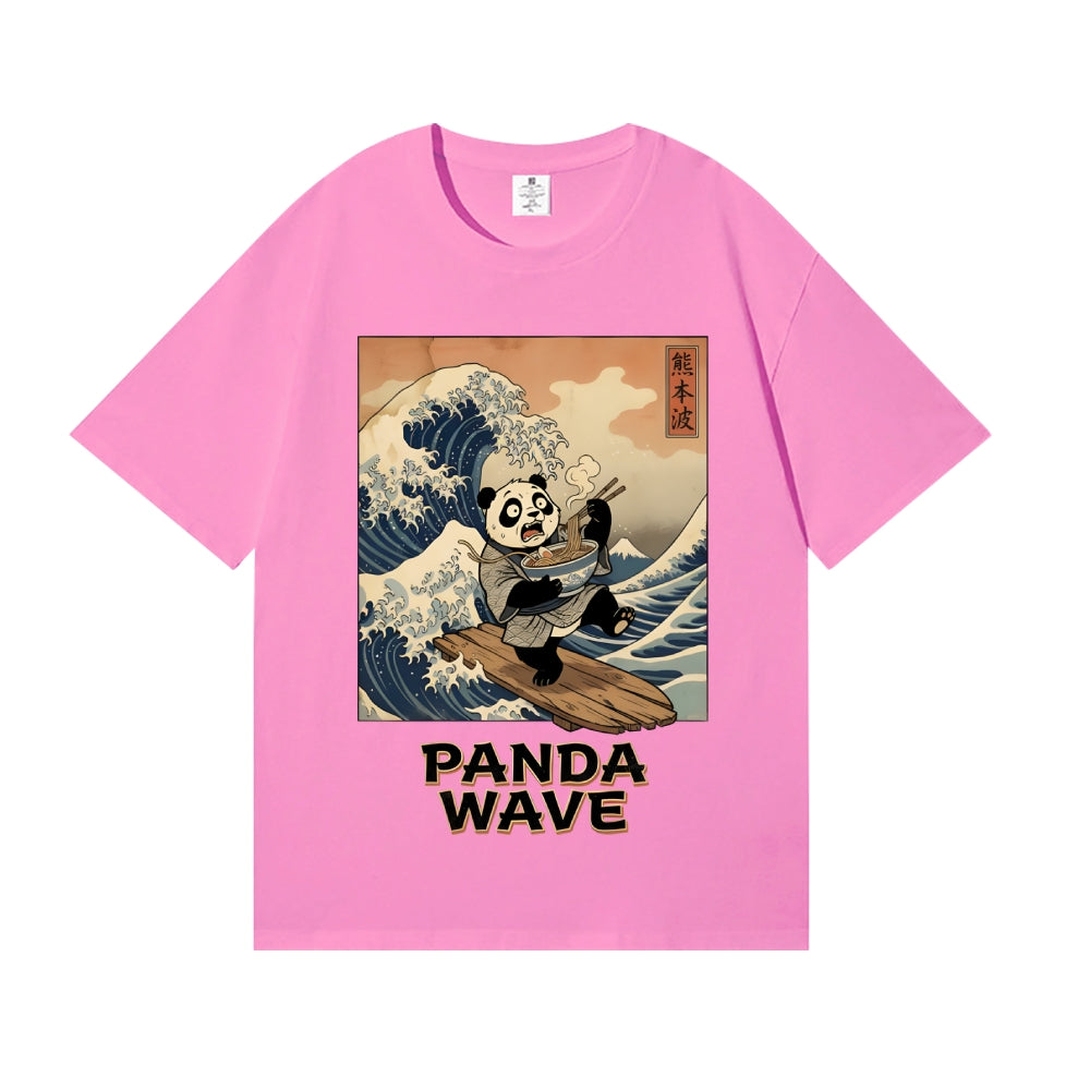 Panda Great Wave Japanese Style Classic Tee