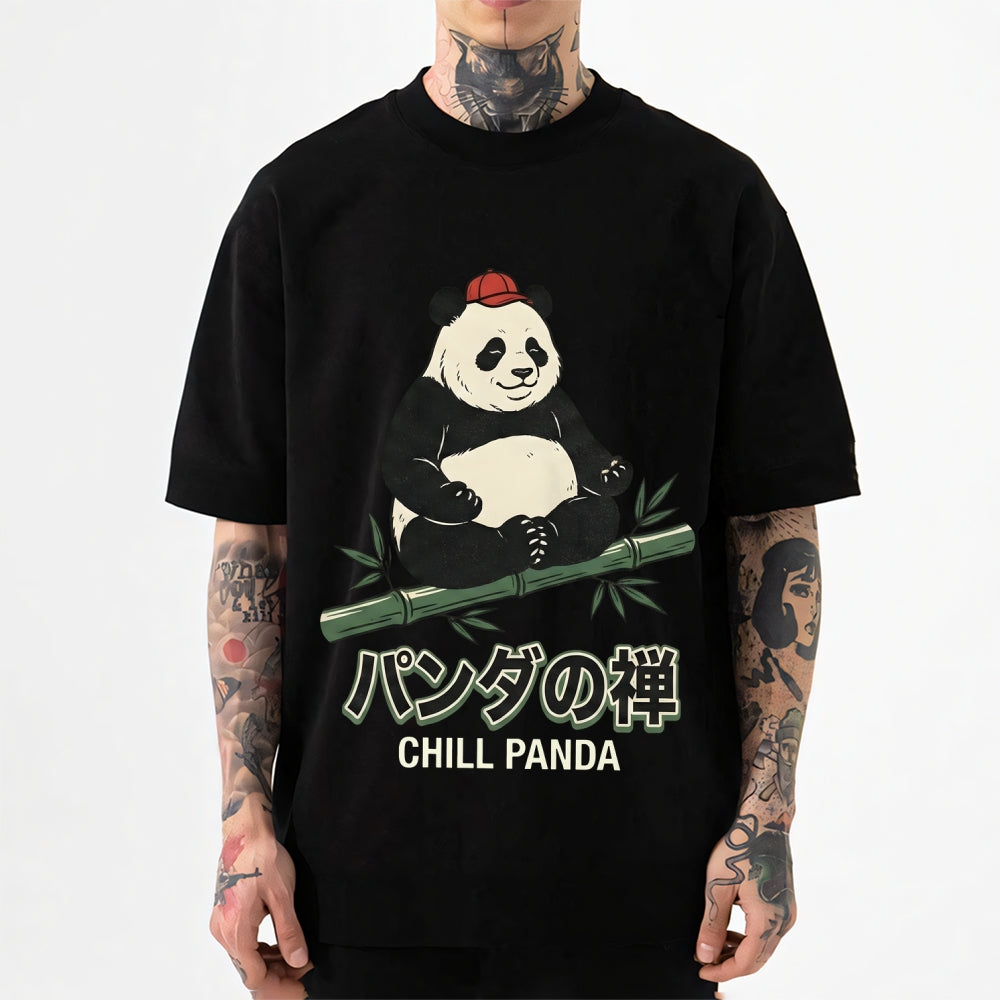 Panda Bamboo Japanese Style Classic Tee