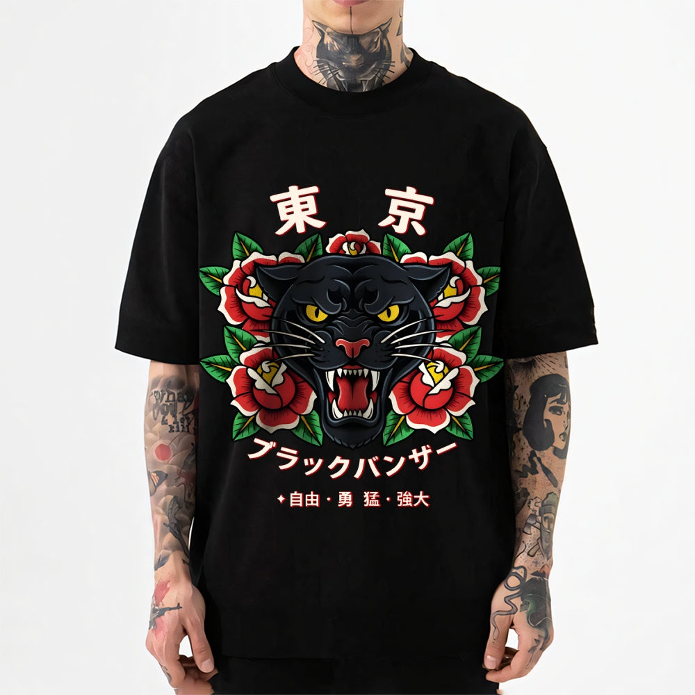 Black Panther Japanese Style Classic Tee