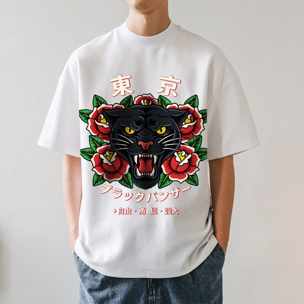 Black Panther Japanese Style Classic Tee