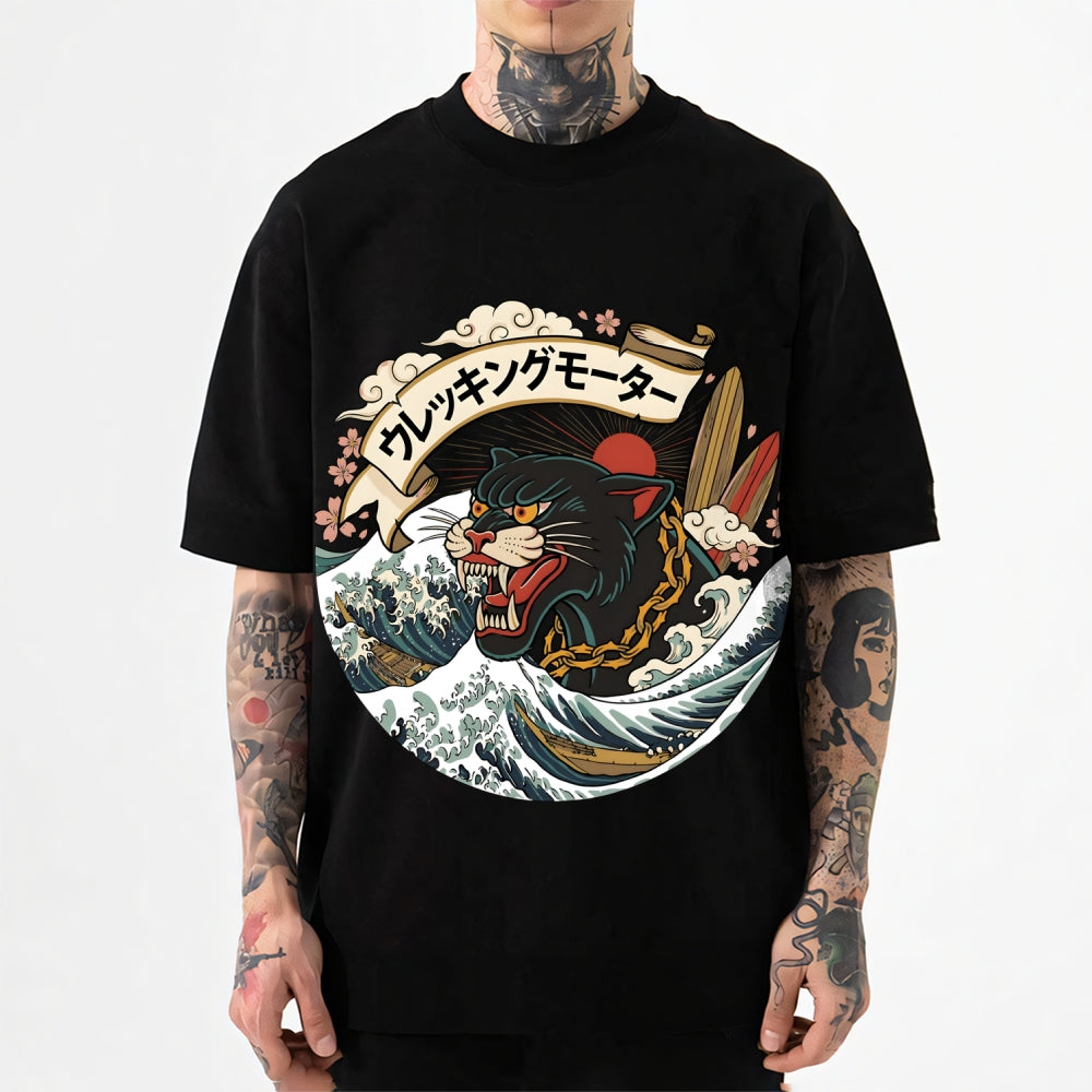 Black Panther Japanese Style Classic Tee