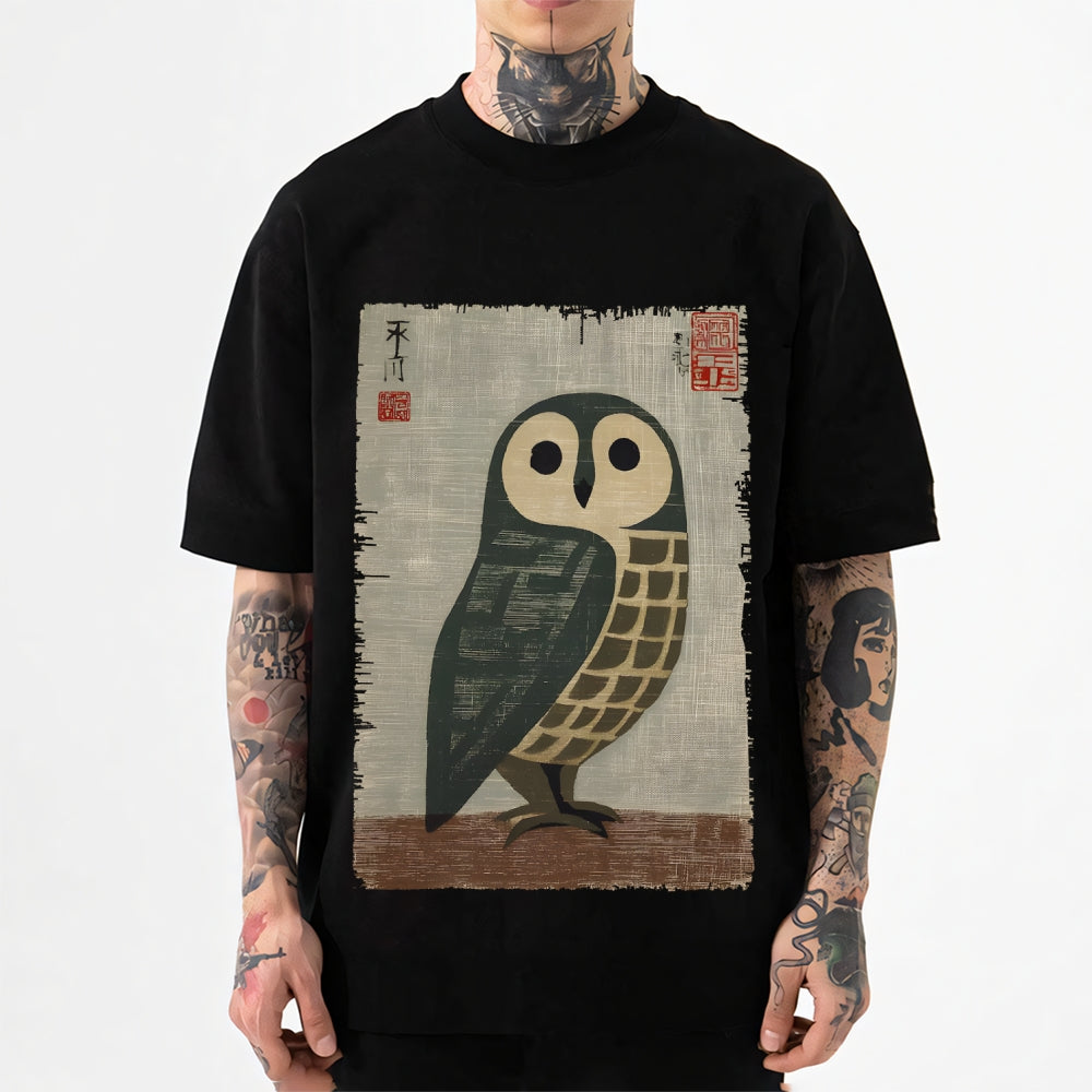 Owl Japanese Style Classic Tee