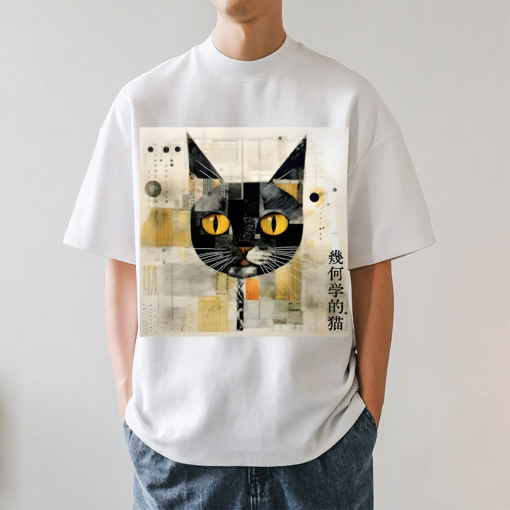 Abstract Cat Japanese Style Classic Tee