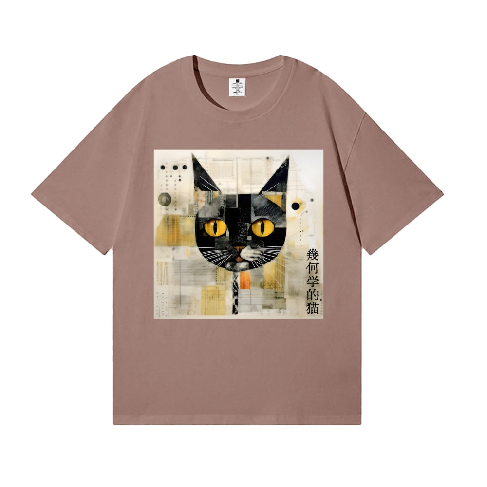 Abstract Cat Japanese Style Classic Tee