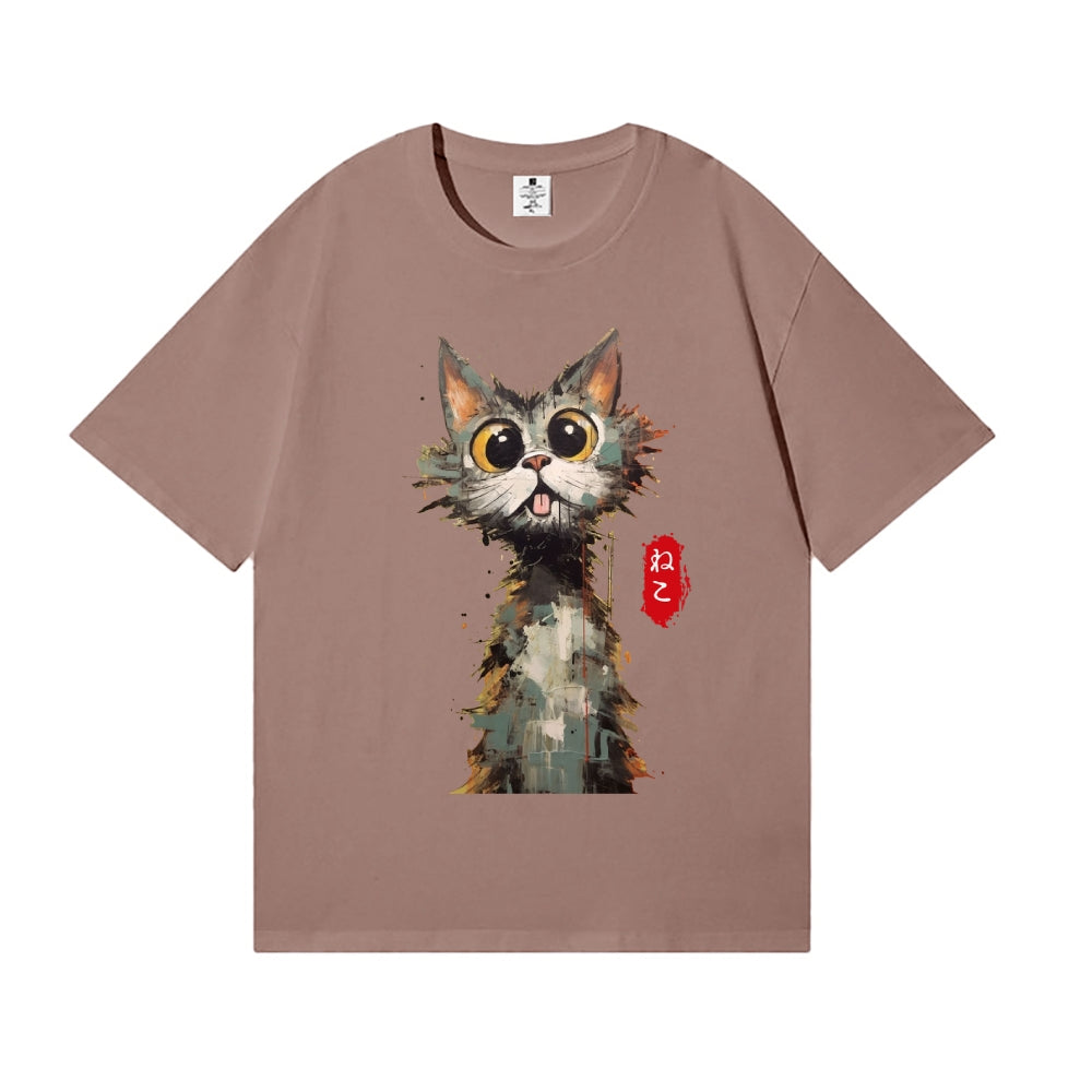 Abstract Cat Japanese Style Classic Tee