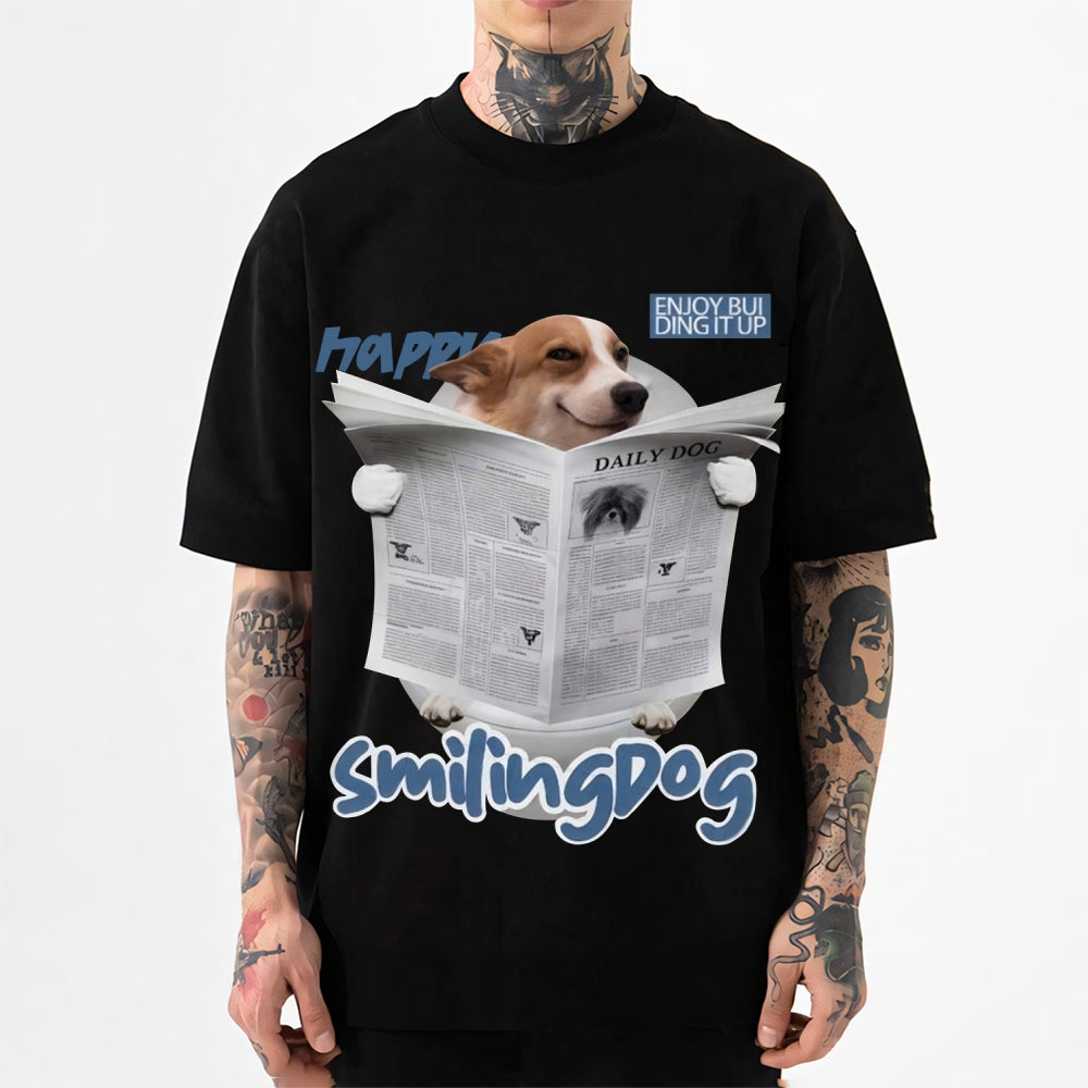 Newspaper Dog Japanese Style Classic Tee