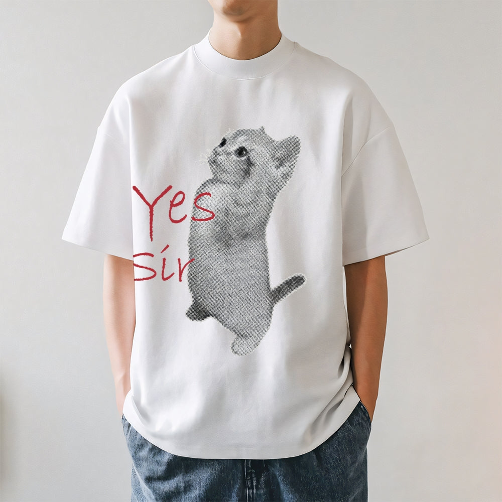 Salute Cat Japanese Style Classic Tee