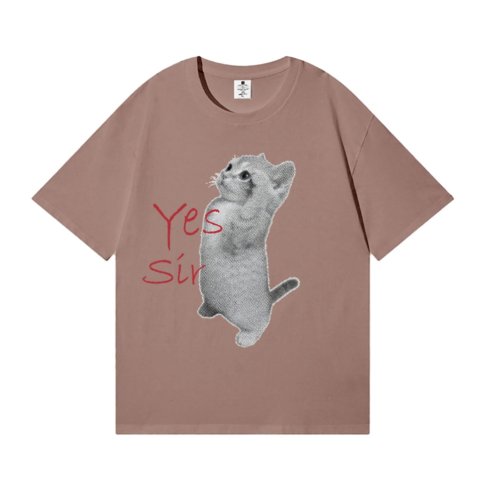 Salute Cat Japanese Style Classic Tee