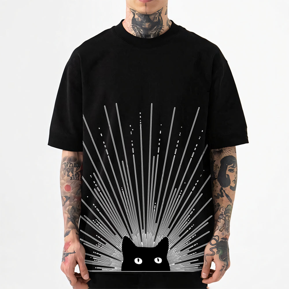 Black Cat Japanese Style Classic Tee