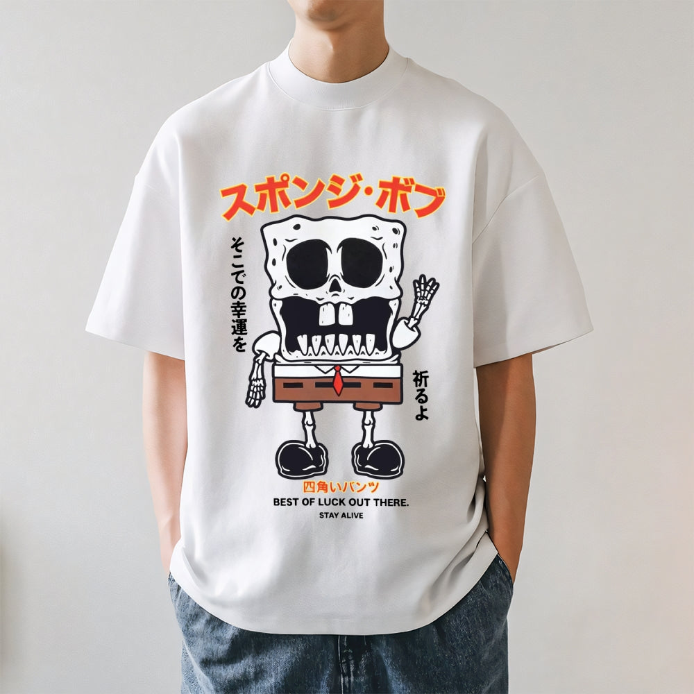 Sponge Skull Japanese Style Classic Tee