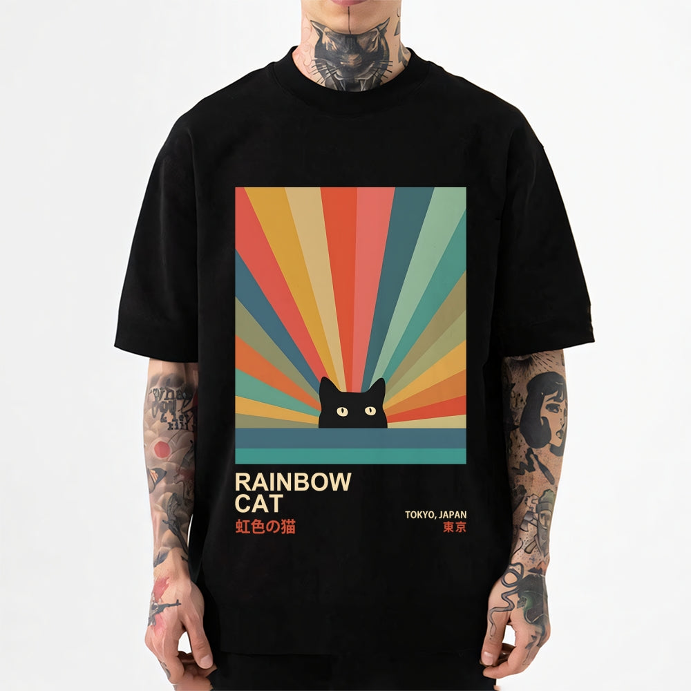 Rainbow Cat Japanese Style Classic Tee