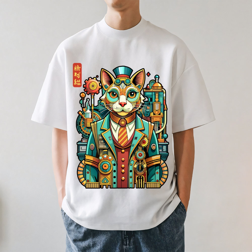 Mechanical Cat Japanese Style Classic Tee