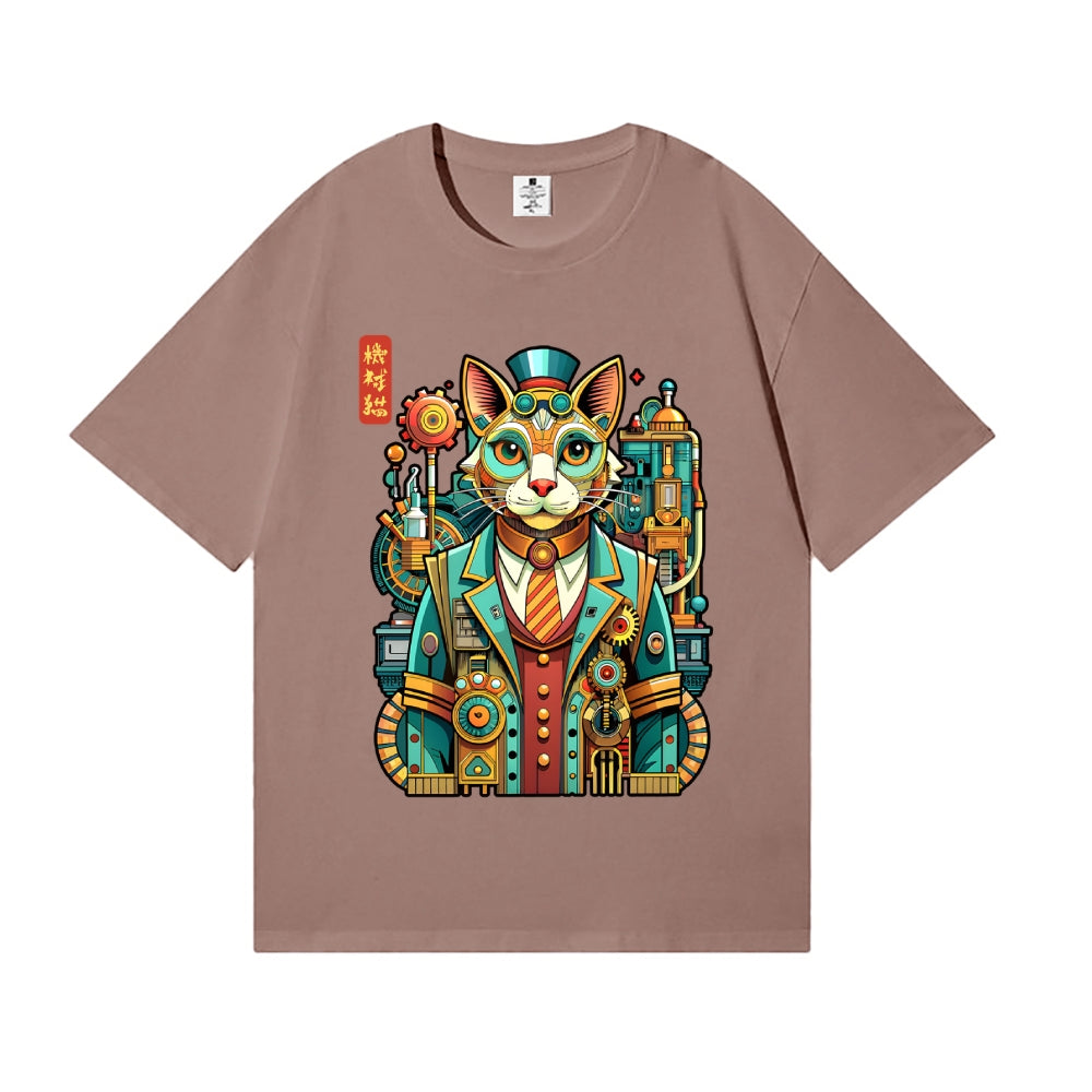 Mechanical Cat Japanese Style Classic Tee