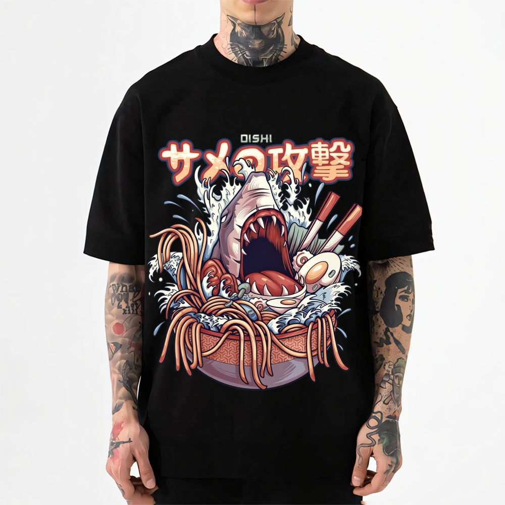 Shark Ramen Japanese Style Classic Tee