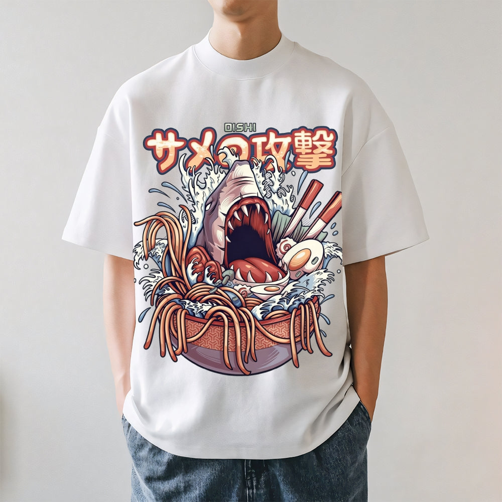 Shark Ramen Japanese Style Classic Tee