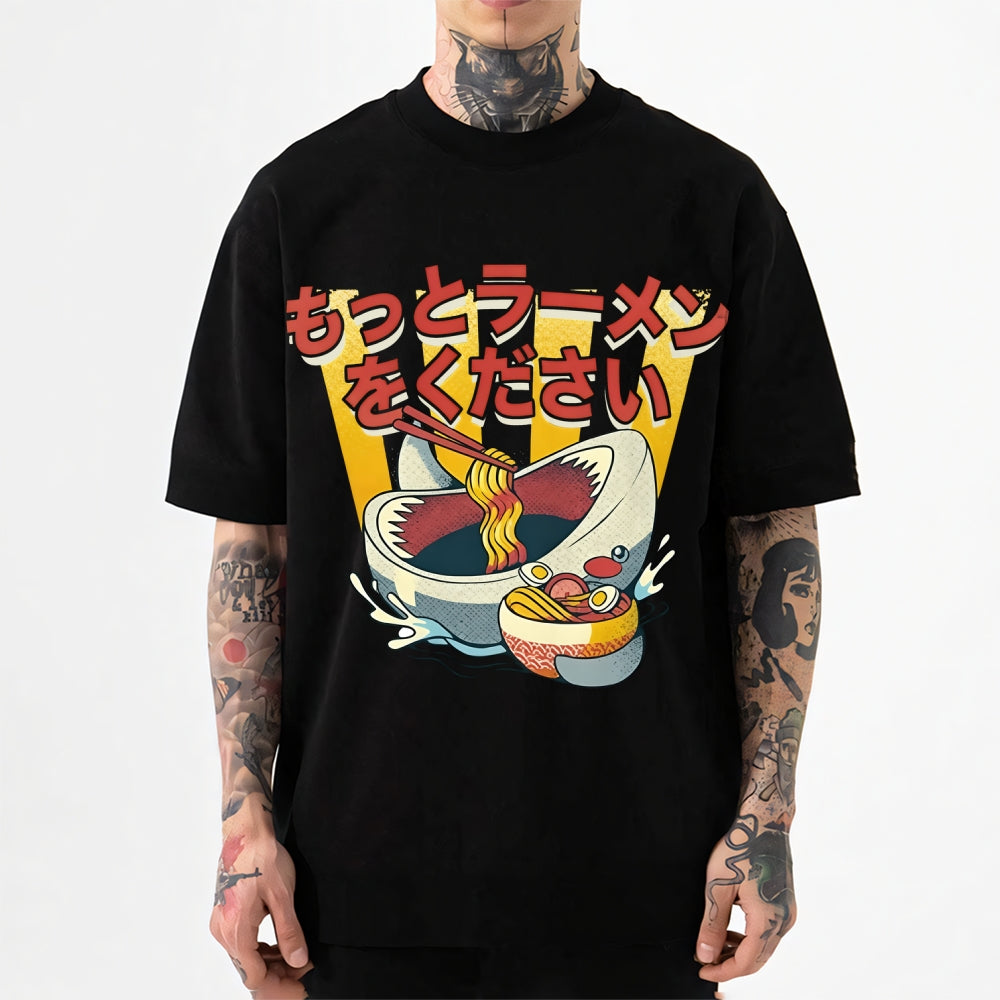 Shark Ramen Japanese Style Classic Tee