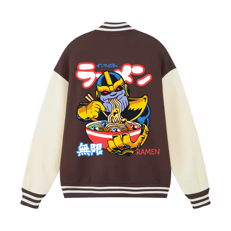 Ramen Hero Vintage Cotton Varsity Jacket